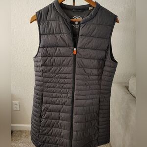 Save The Duck Angry 3 Vest Womens Size 3 M/L Gray Full Zip